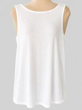 BANANA REPUBLIC White Sleeveless Knit Top EUC
